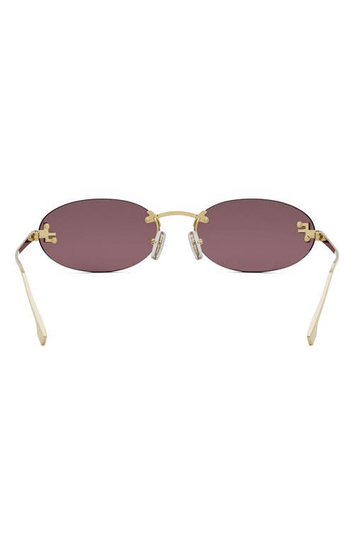 Fendi ' First 54mm Oval Sunglasses
