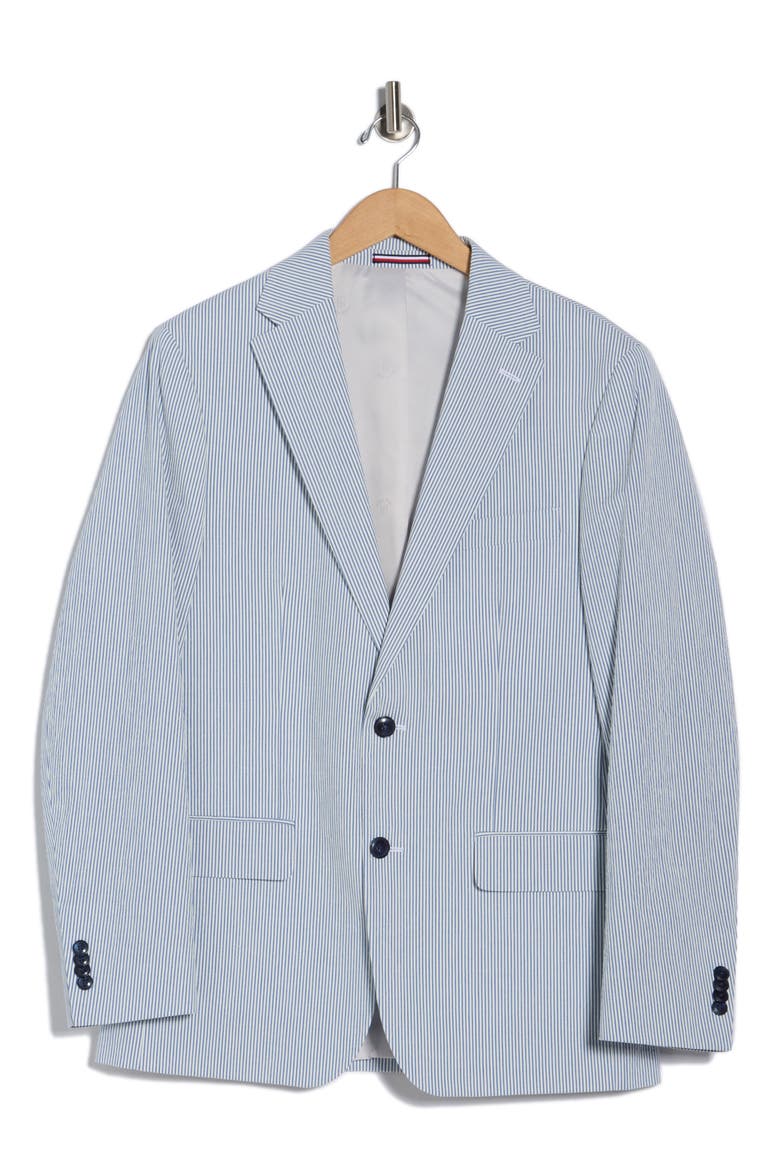 Stripe Seersucker Sport Coat, Alternate, color, BLUE/WHITE SEERSUCKER STRIPE