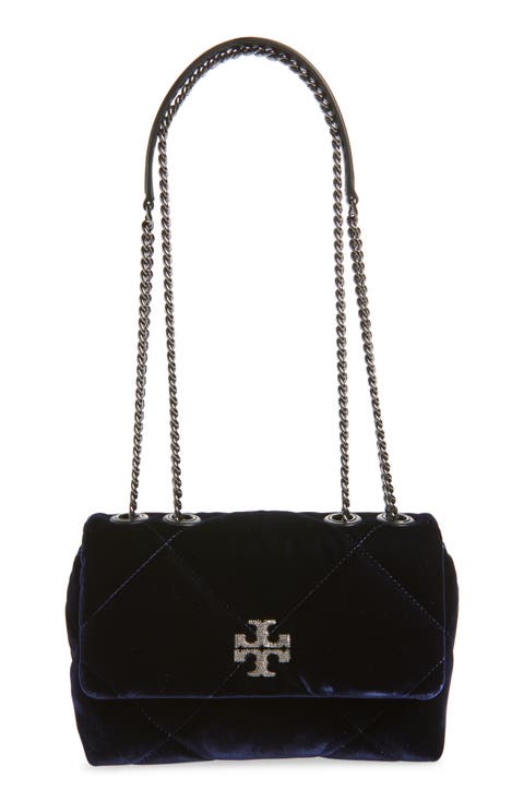 Kira Velvet Quilted Convertible Shoulder Bag