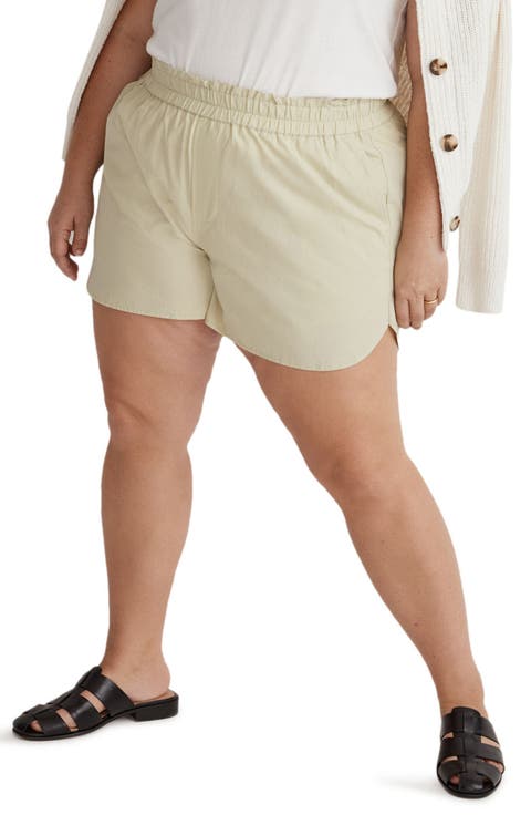 Signature Poplin Pull-On Shorts (Plus Size)