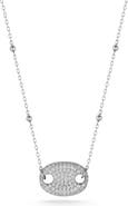CHLOE AND MADISON Pavé CZ Pendant Necklace