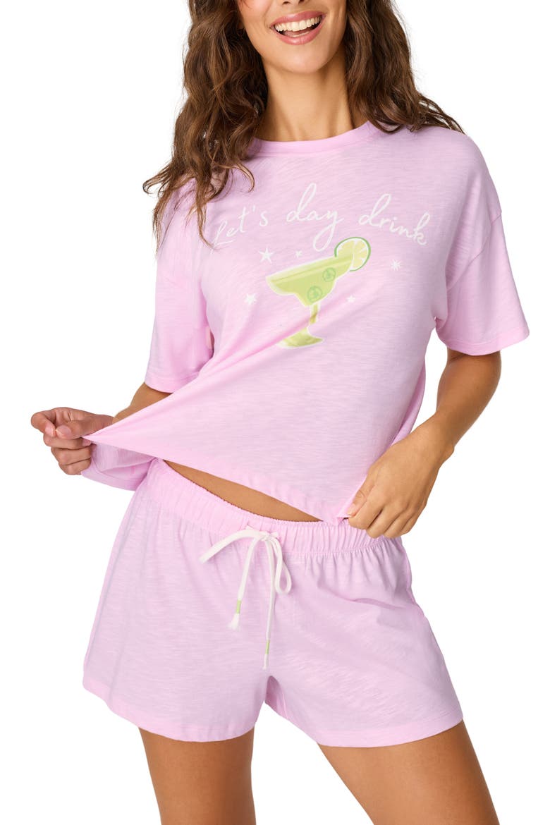 Softee Cotton & Modal Short Pajamas, Main, color, TULIP