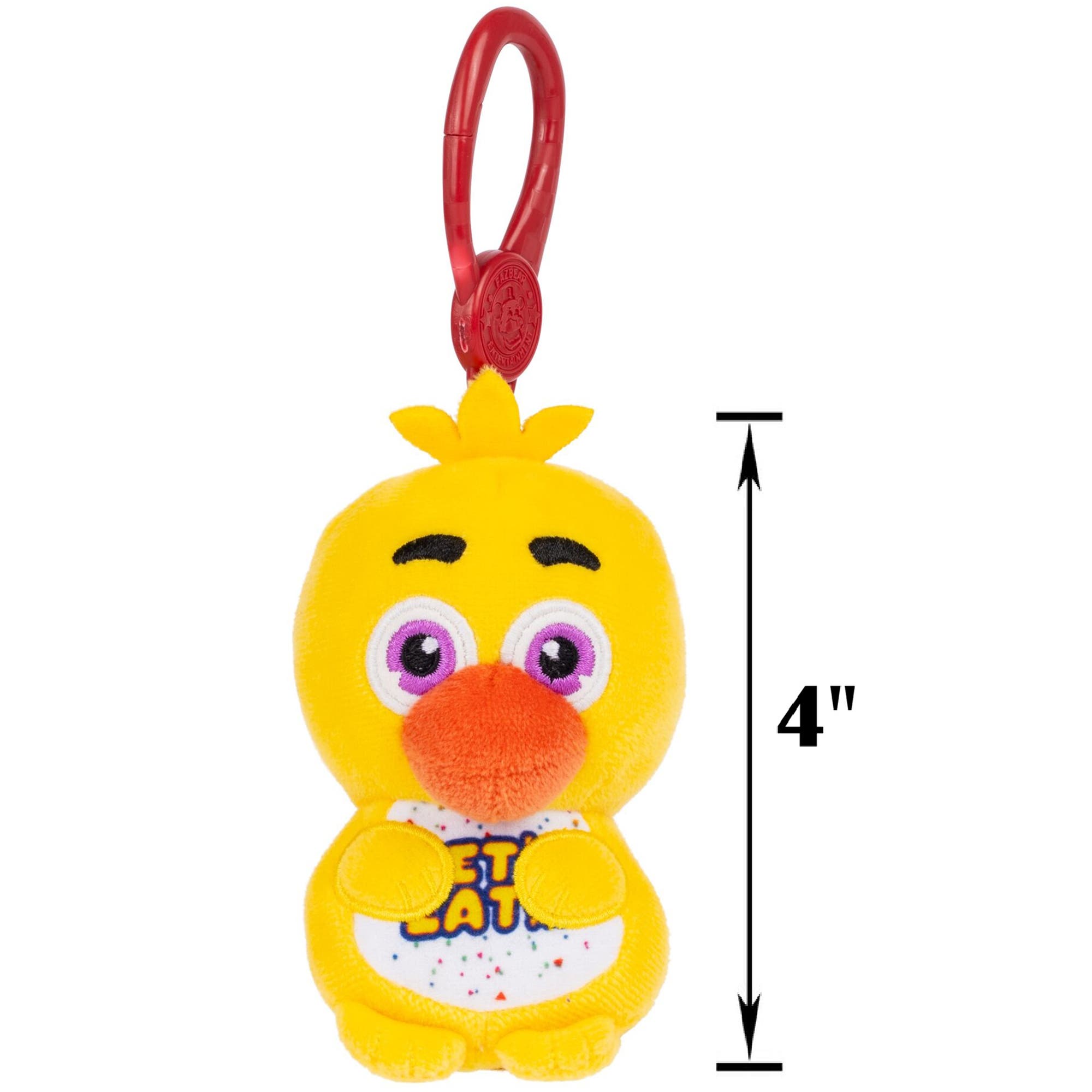 Five Nights At Freddy's Classic Chica Keychain, Alternate, color, Multicolored