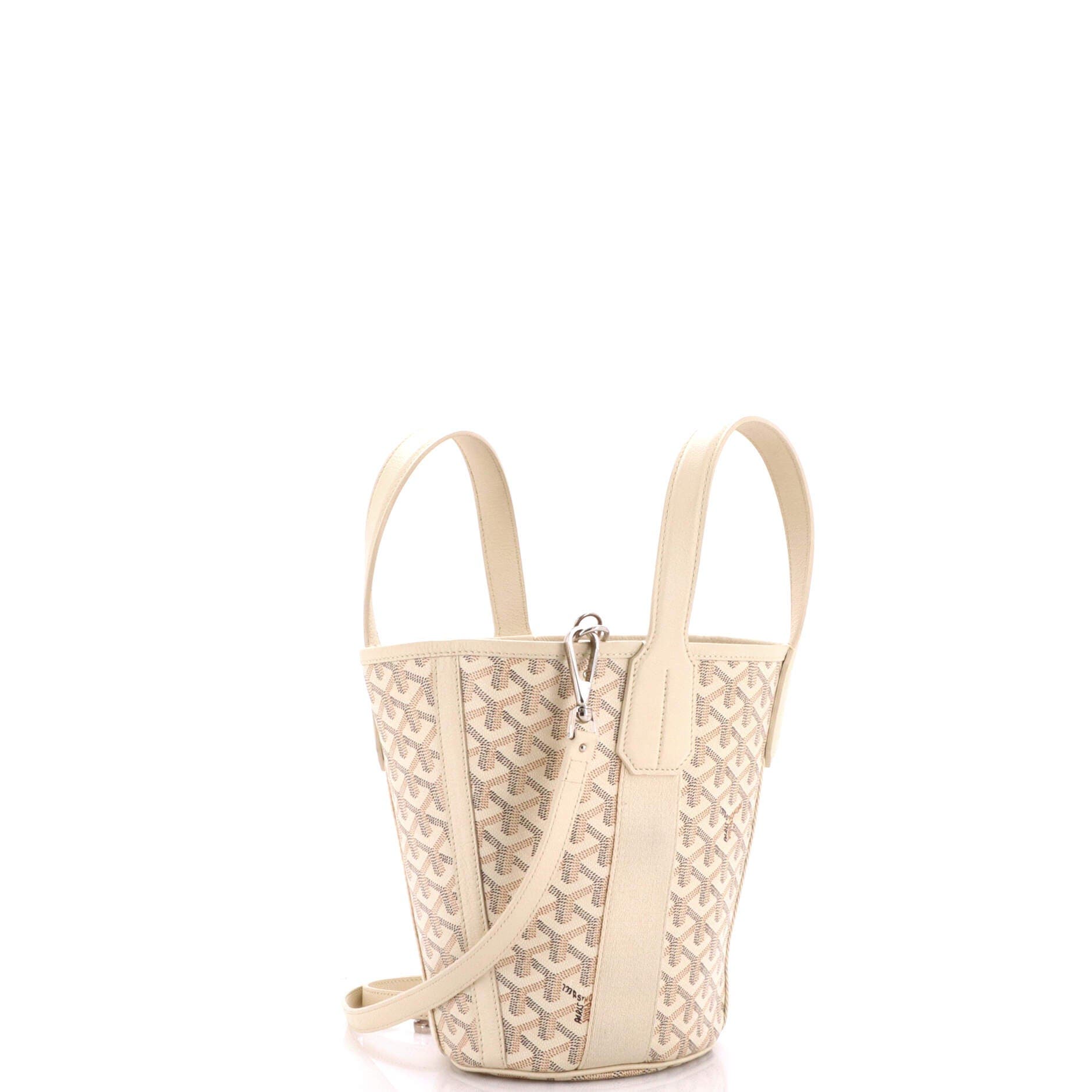 Belharra Tote Coated Canvas PM, Alternate, color, White