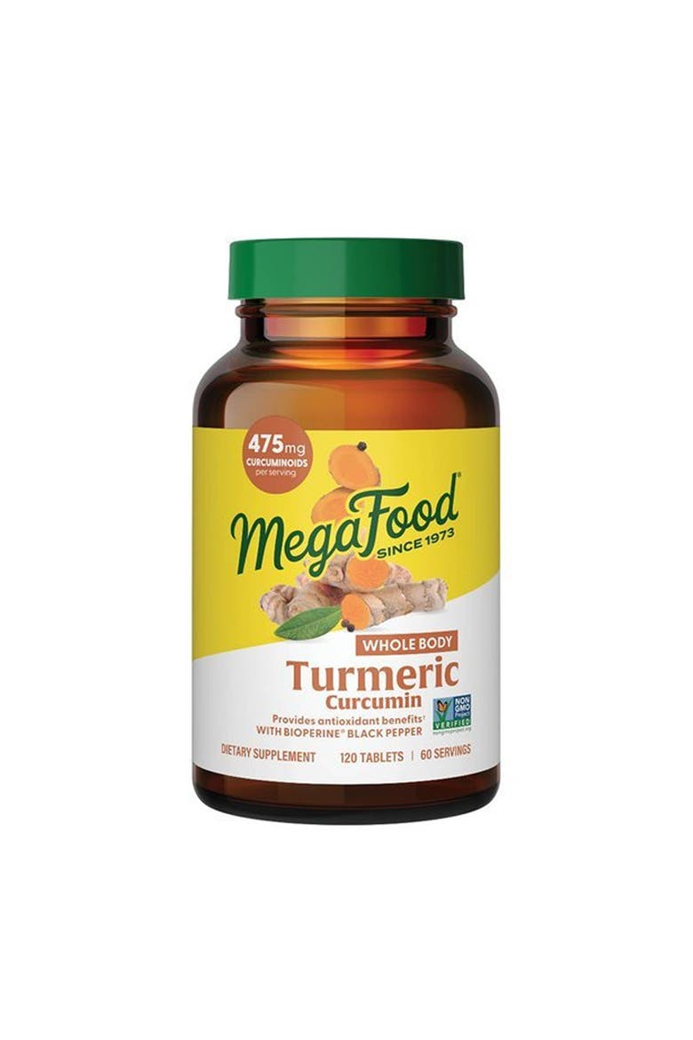 Whole Body Turmeric Curcumin Supplement with Black Pepper & Vitamin C, Vegan, 120 Tablets, Main, color, None