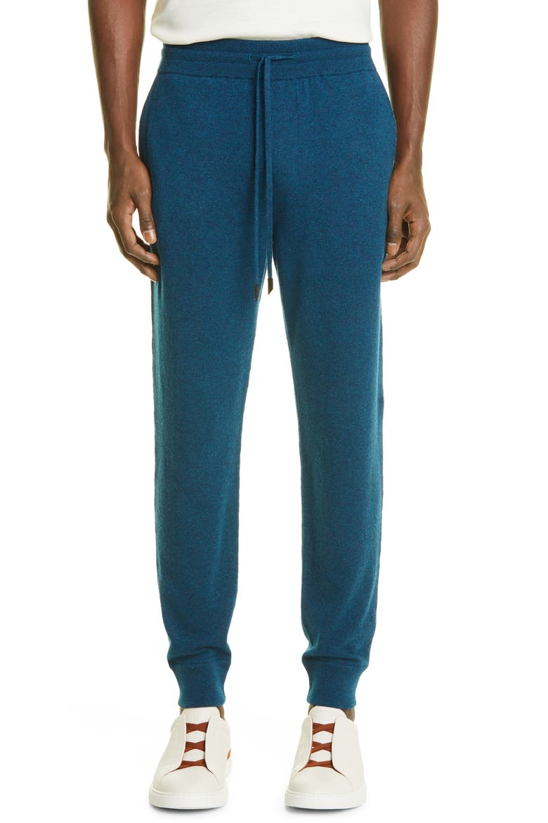 Premium Cashmere Joggers, Main, color, BLUE