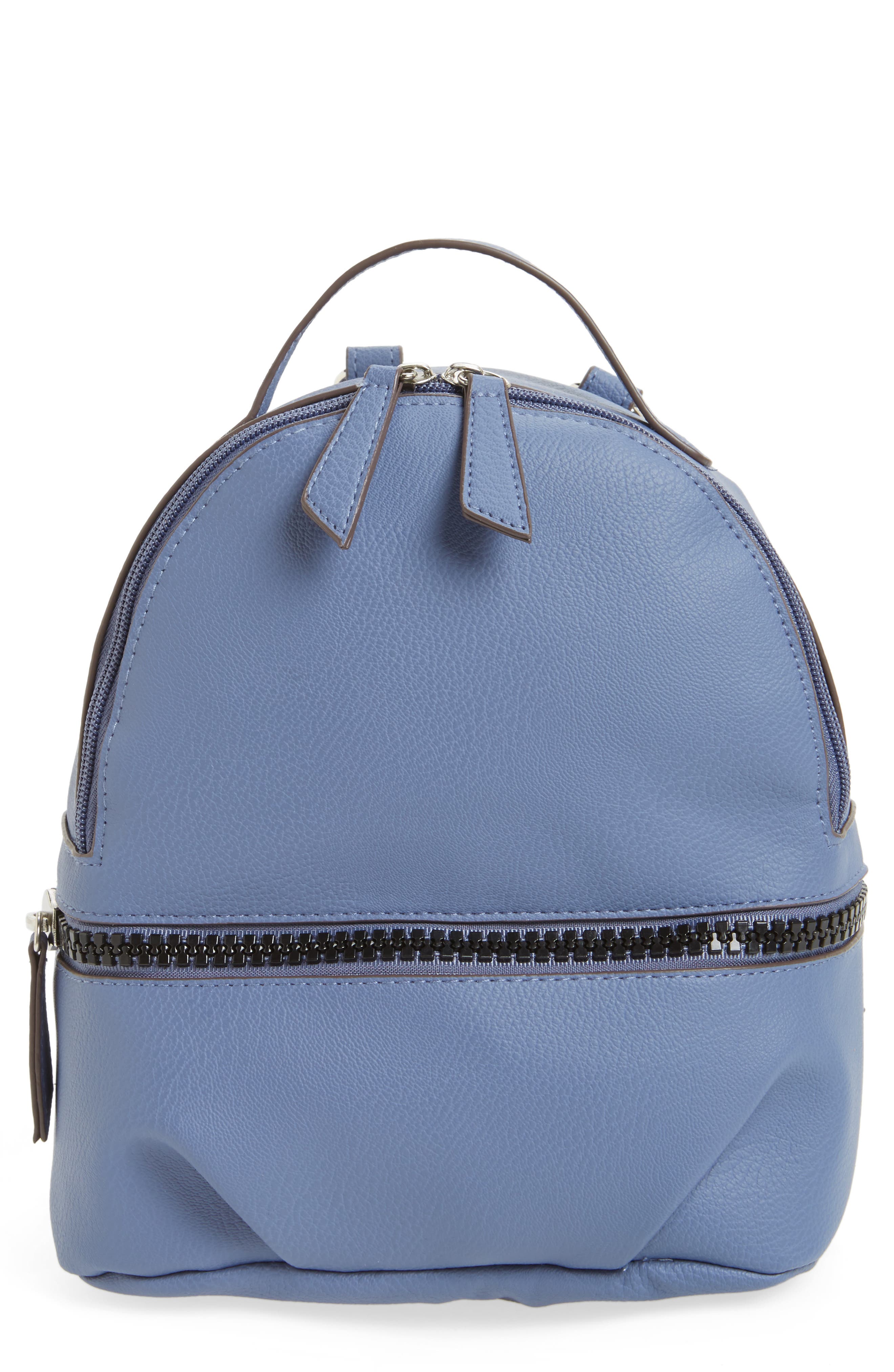 T-Shirt & Jeans Textured Faux Leather Mini Backpack, Main, color, 