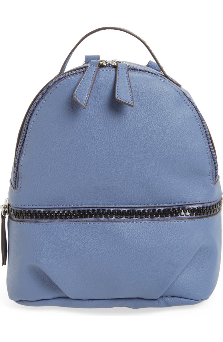 T-Shirt & Jeans Textured Faux Leather Mini Backpack, Main, color,