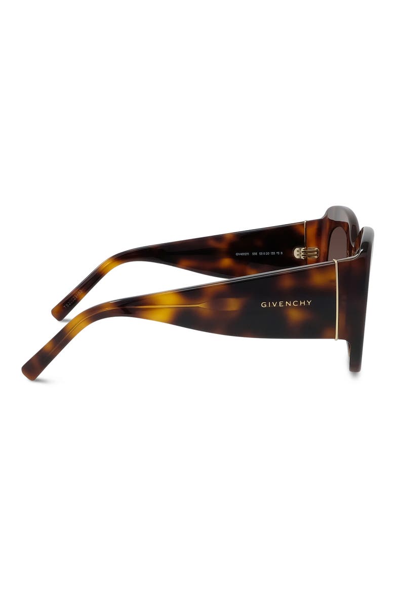 Bold 53mm Gradient Butterfly Sunglasses, Alternate, color, BLONDE HAVANA / BROWN