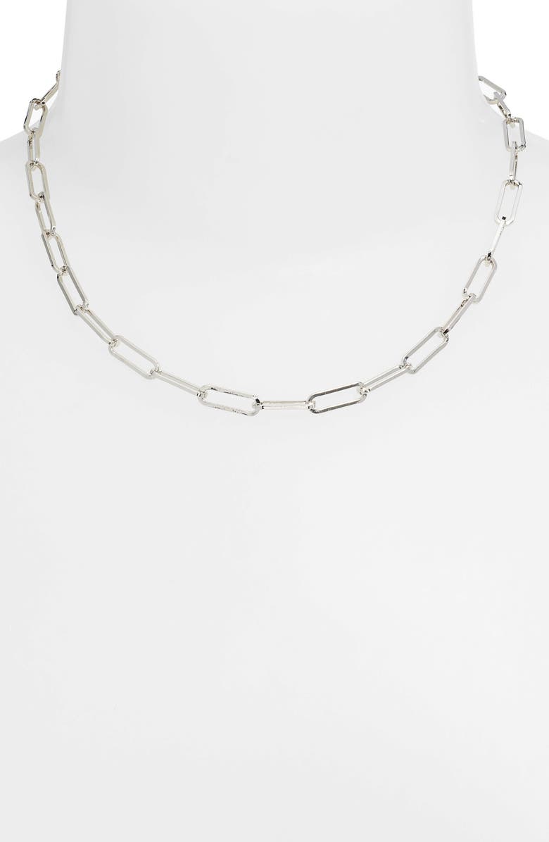 Melinda Maria Samantha Paper Clip Chain Link Necklace, Alternate, color, 
