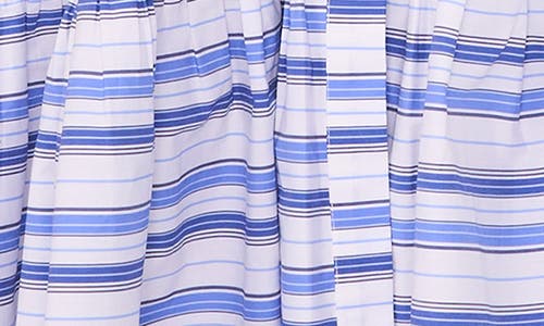 Halogenr Halogen(r) Tie Front Stripe Cotton Blend Midi Sundress