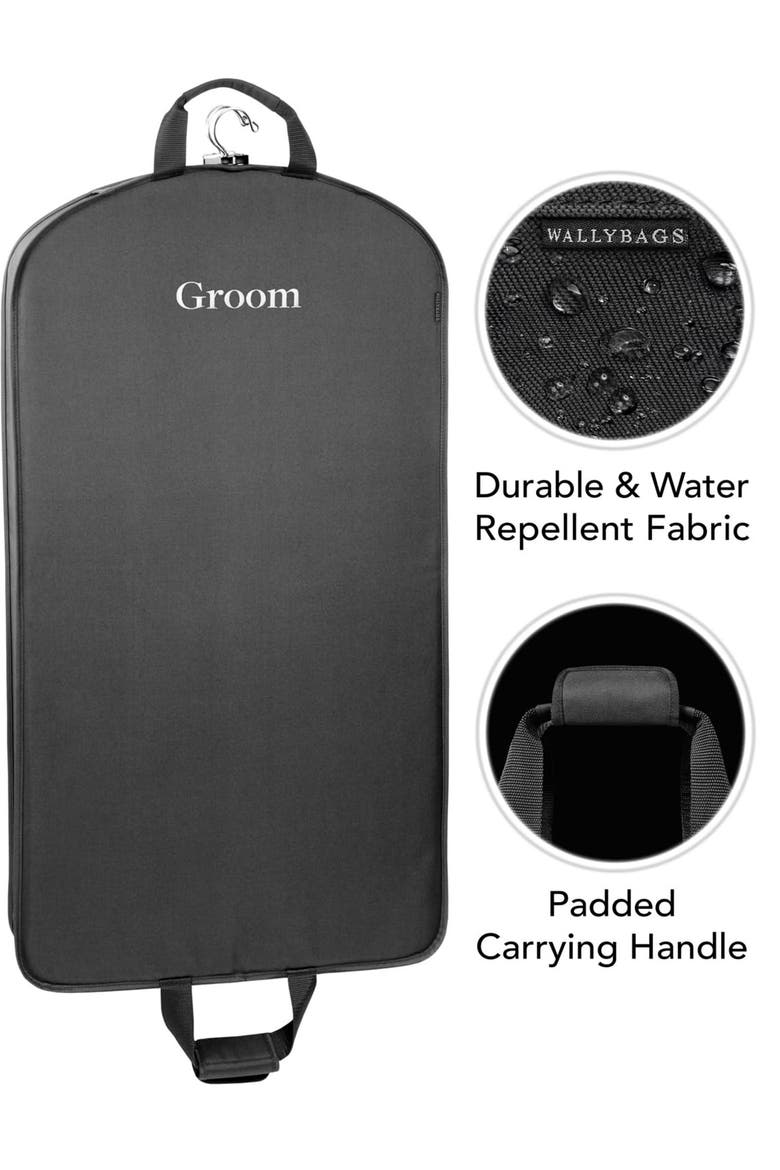 40" Deluxe Travel Garment Bag, Alternate, color, Black-G3