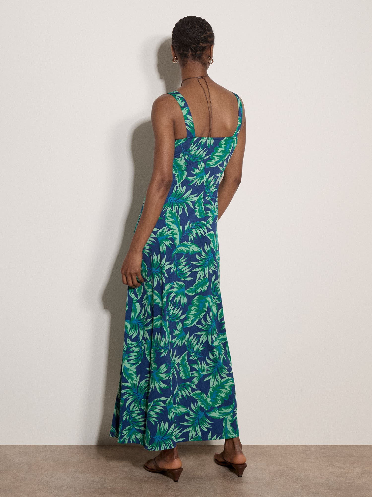 Apricot Vintage Tropical Leaf Maxi Dress (Women) | Nordstrom