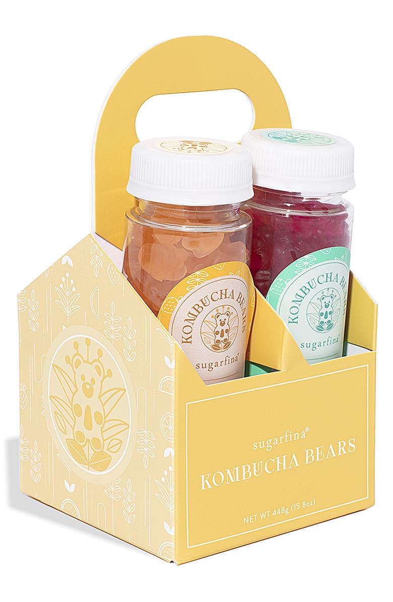 sugarfina Kombucha Bears Set of Four Bottles, Main, color,