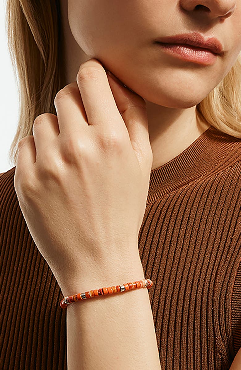 John Hardy Heishi Bead Bracelet, Alternate, color, Orange