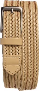 Nordstrom Diego Woven Leather Stretch Belt