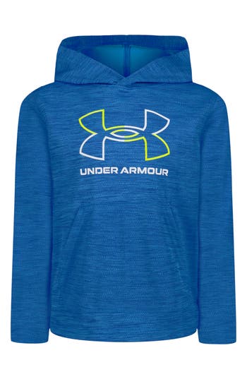 Under Armour Kids' Twist Mesh Graphic Hoodie In Blue