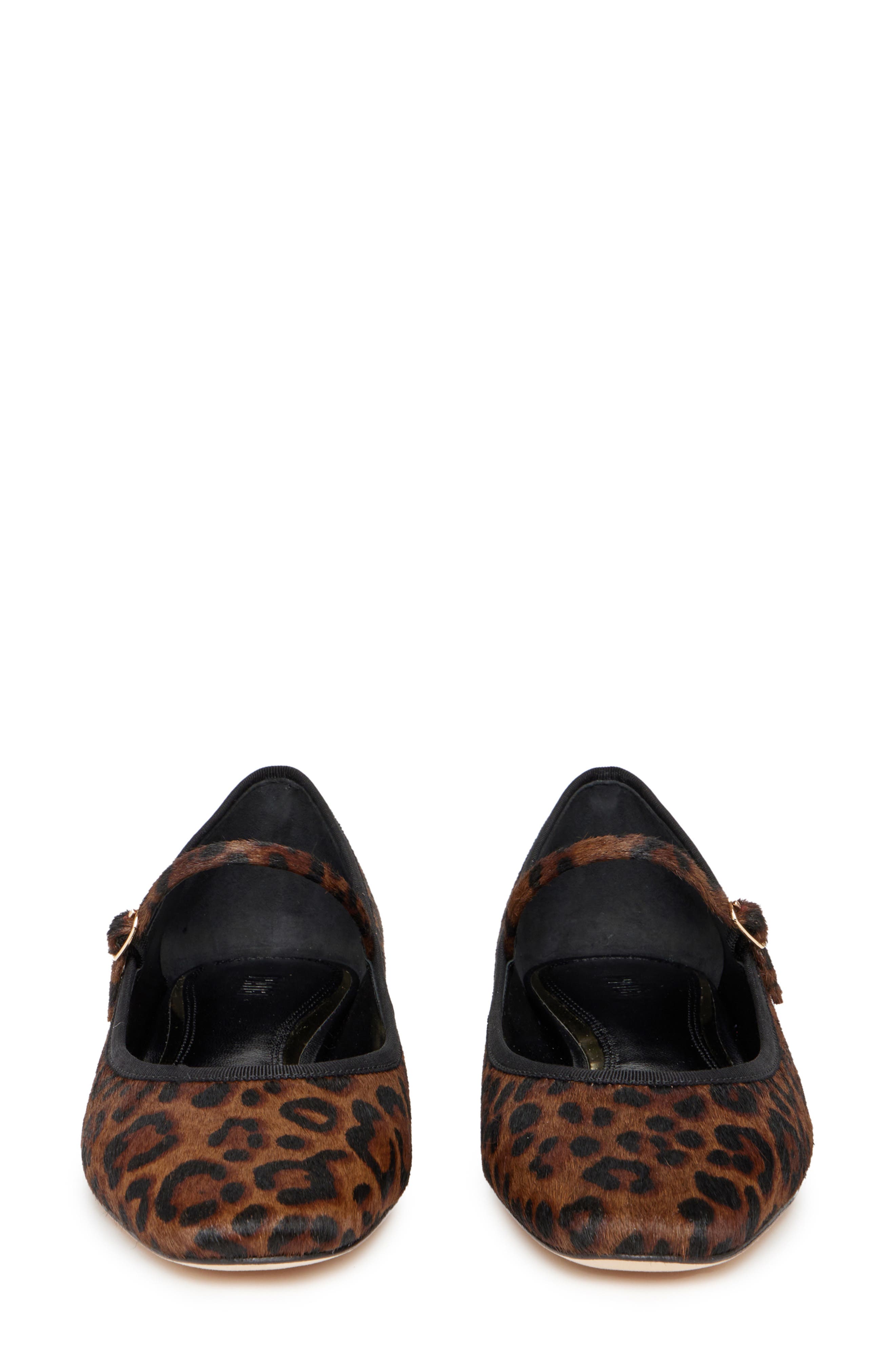 PAIGE Jolie Genuine Calf Hair Mary Jane Flat, Alternate, color, Leopard