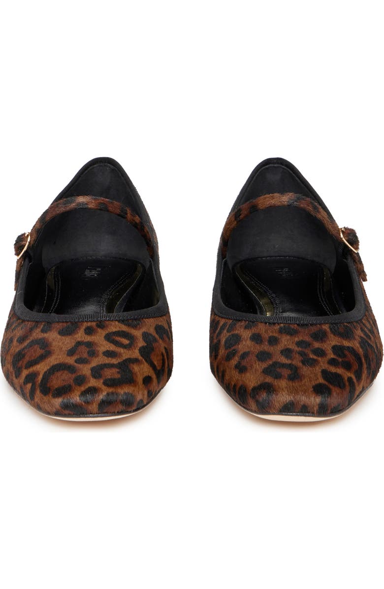 PAIGE Jolie Genuine Calf Hair Mary Jane Flat, Alternate, color, Leopard