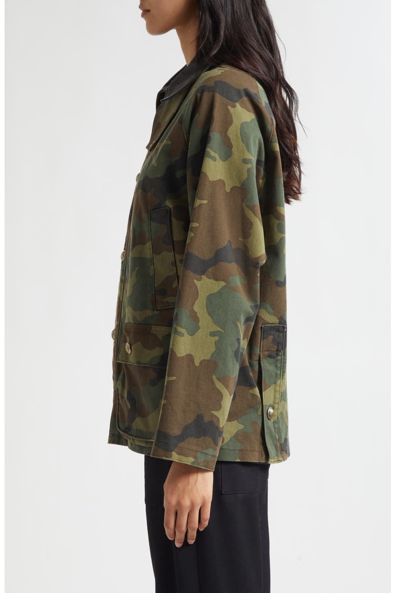 Andrew Stretch Cotton Military Jacket, Alternate, color, CAMOUFLAGE