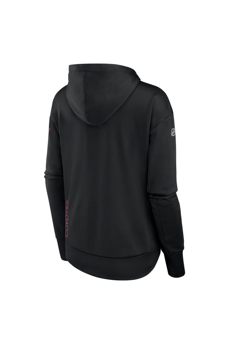 Women's Fanatics Branded  Black Arizona Coyotes Authentic Pro Scuba Full-Zip Hoodie, Alternate, color, Black