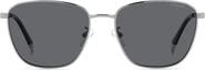 Polaroid 56mm Polarized Rectangular Sunglasses