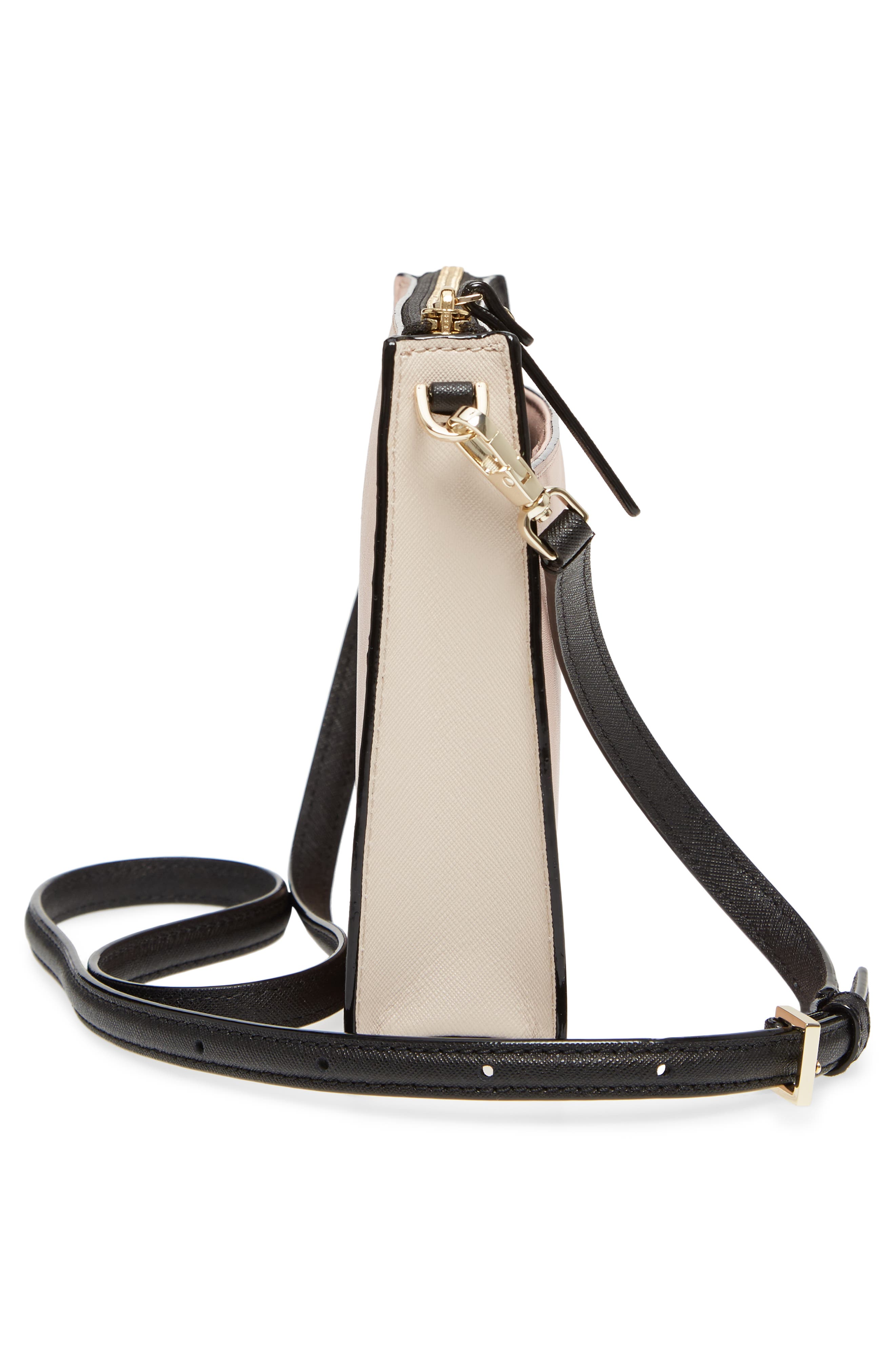 cameron street clarise leather shoulder bag, Alternate, color, WARM VELLUM/ TUSK/ BLACK