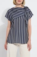 Lysse Tamar Stripe Tie Neck Top