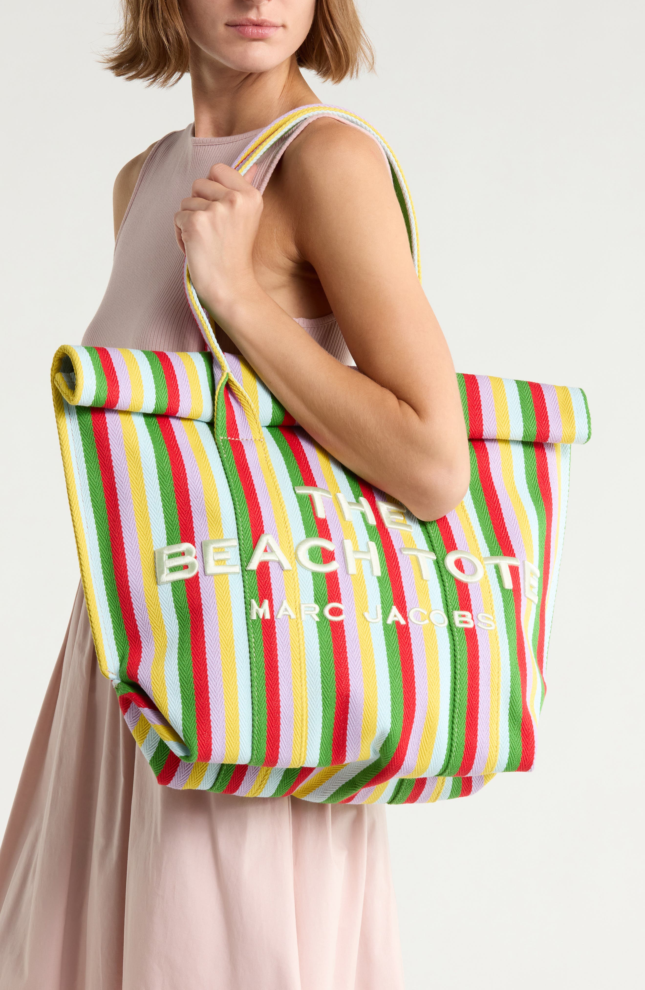 The Stripe Beach Tote, Alternate, color, WISTERIA MULTI