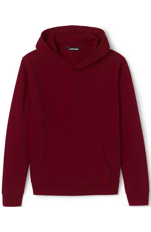 Lands' End School Uniform Adult Hooded Pullover Sweatshirt In Garnet