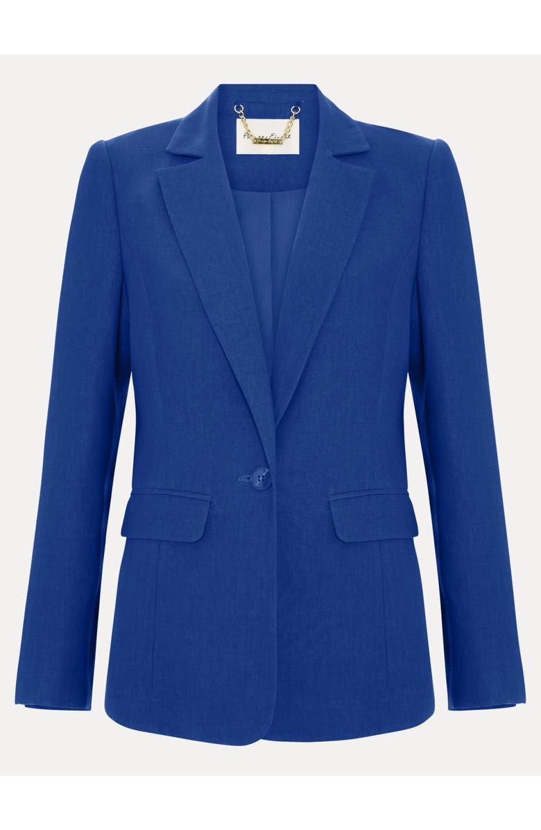 Phase Eight Floette Linen Blazer, Alternate, color, Cobalt