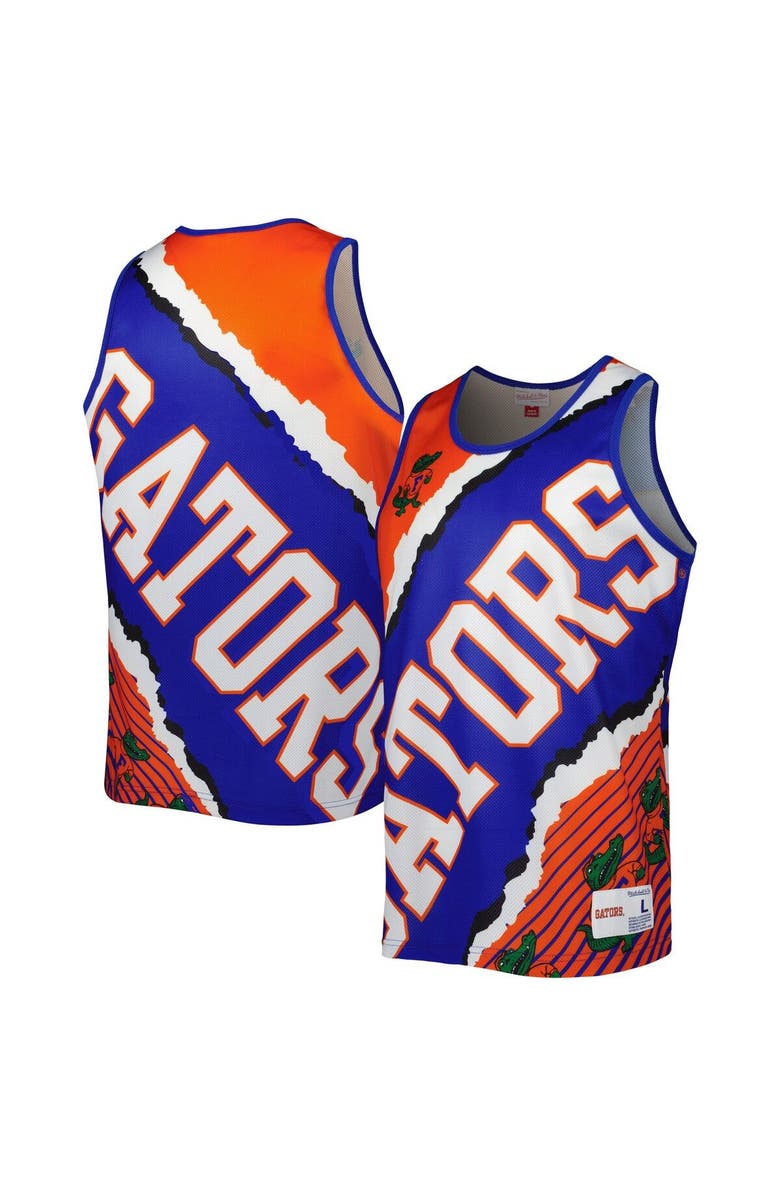 Mitchell
Ness Men
s Mitchell
Ness Royal/Orange Florida Gators Jumbotron 2.0 Sublimated Tank Top, Main, color, Royal