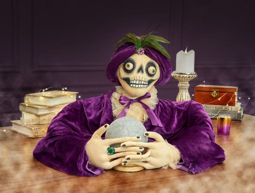 Gallerie Ii Zach Halloween Figure Gathered Traditions Joe Spencer Soft Doll Halloween Figure In Purple