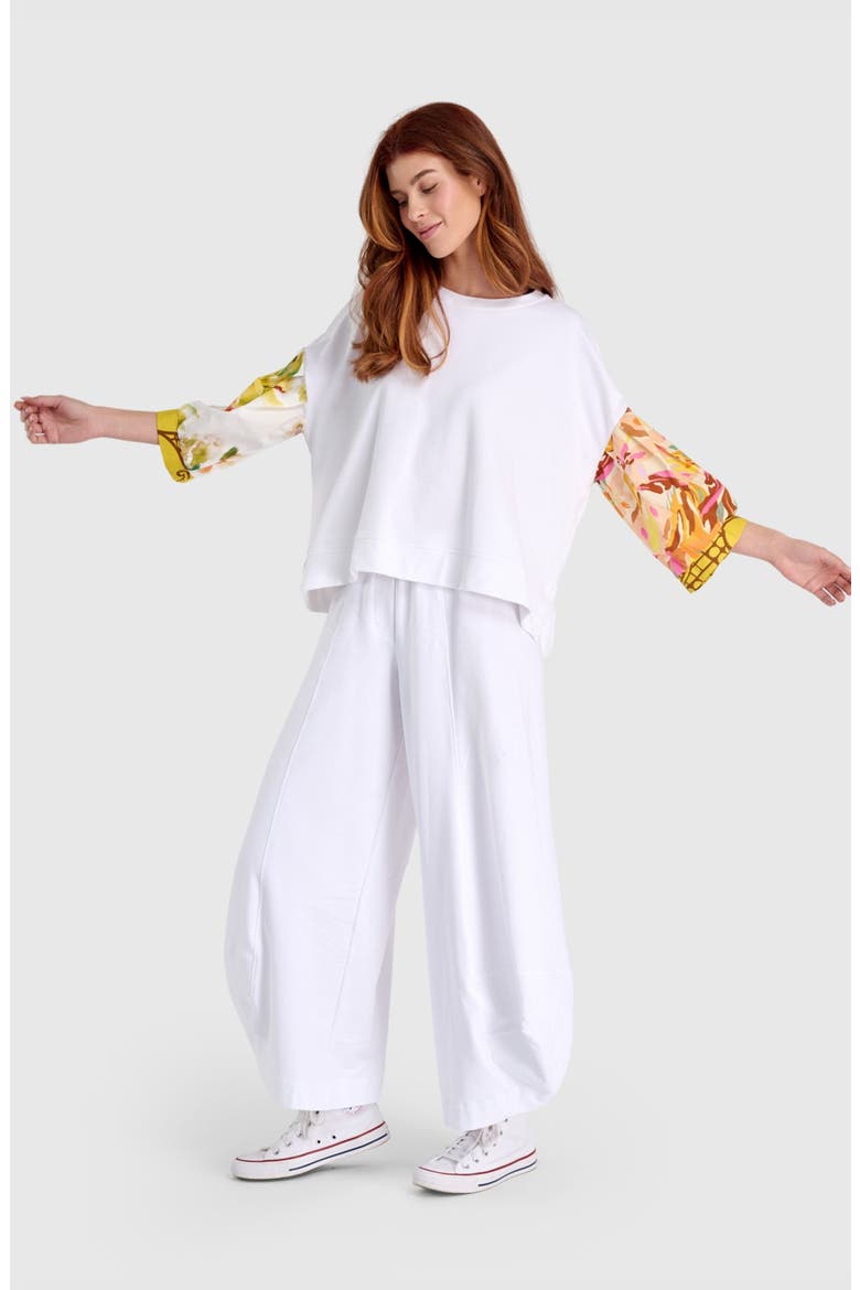 Essential Terry Punto Pants, Alternate, color, White