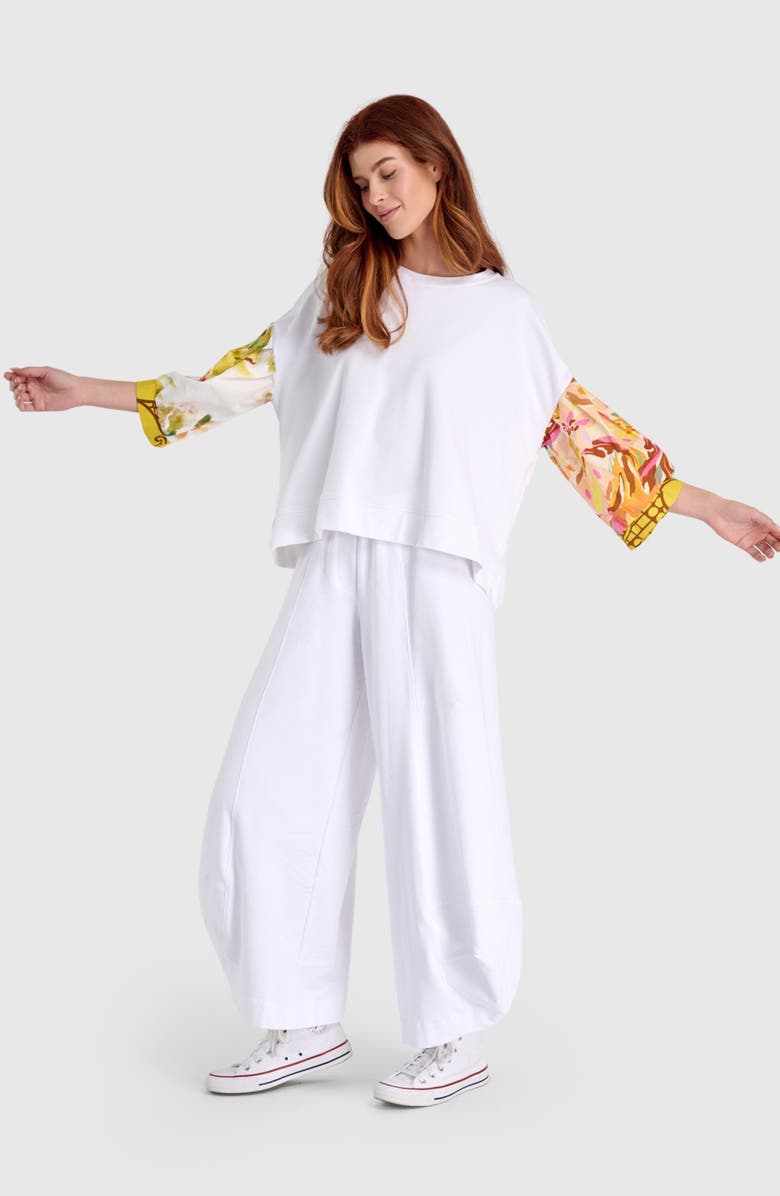 Alembika Essential Terry Punto Pants, Alternate, color, White