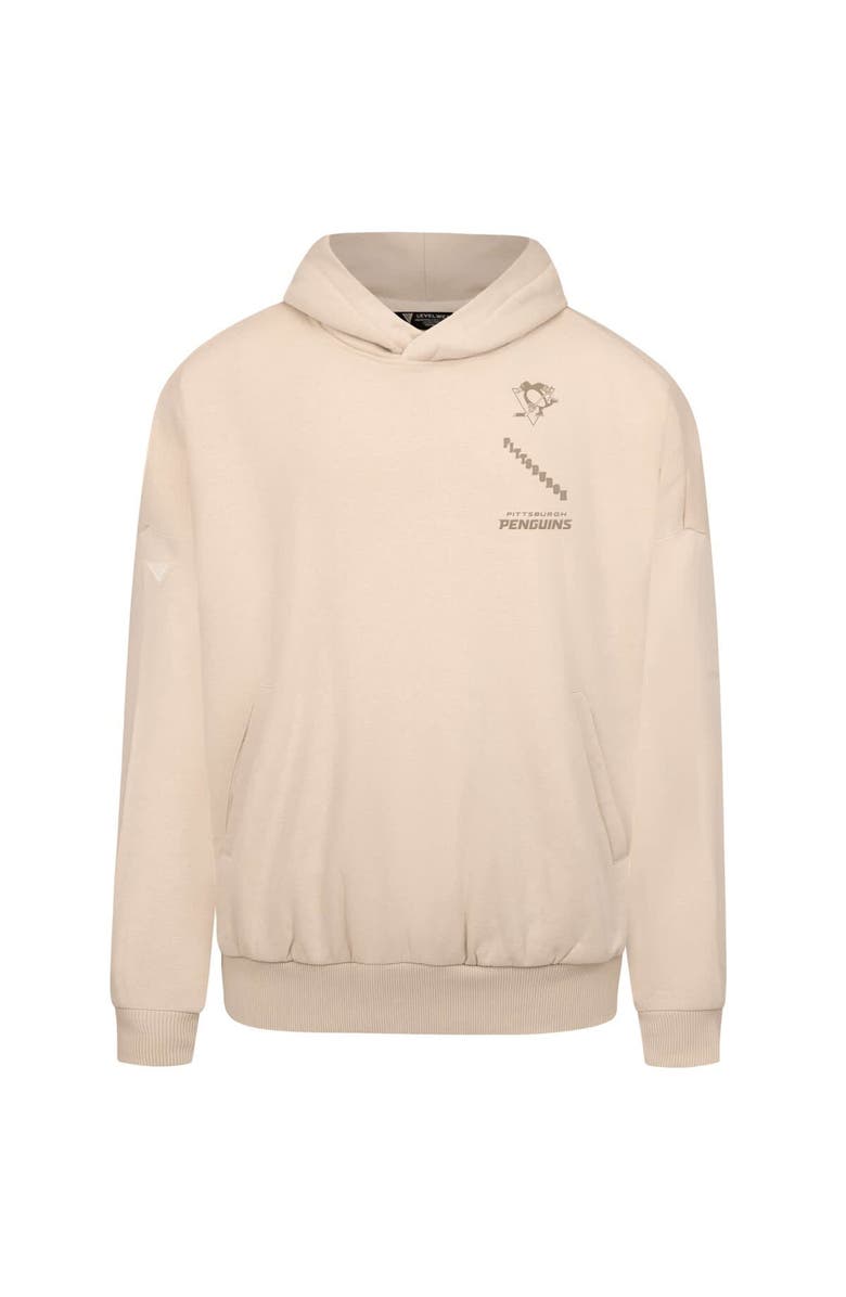 LEVELWEAR Men's Levelwear Cream Pittsburgh Penguins Contact Stamp Pullover Hoodie, Alternate, color, Cream