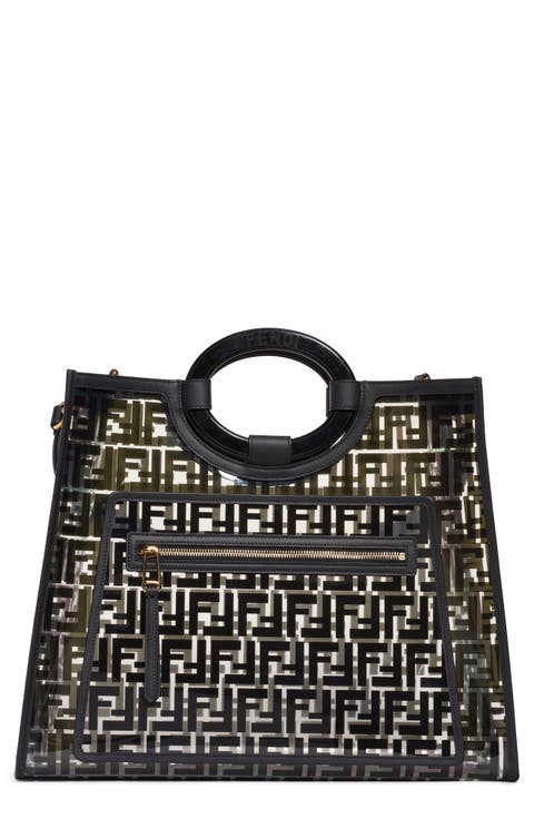 Medium Runway Logo Transparent Shopper