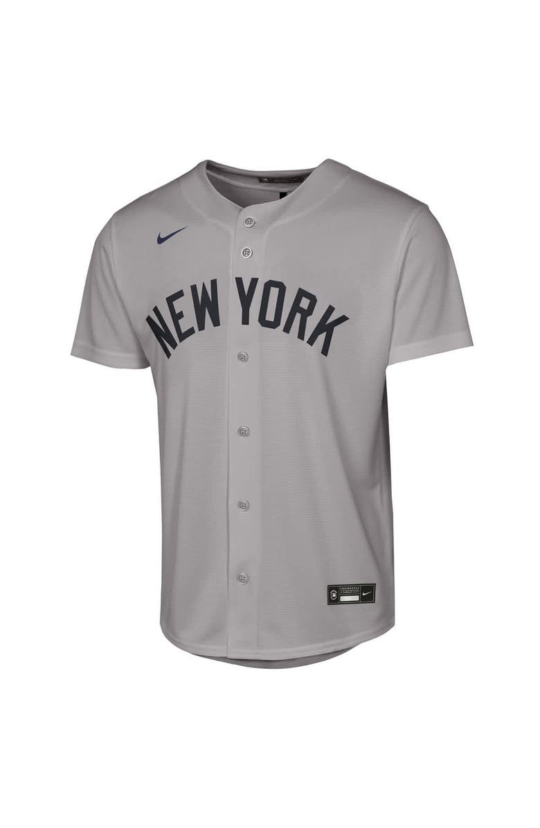 Nike Youth Nike Aaron Judge Gray New York Yankees Road Replica Jersey, Alternate, color,
