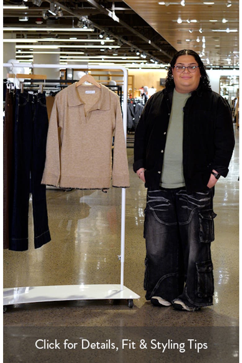 Elise Blanket Stitch Johnny Collar Sweater video