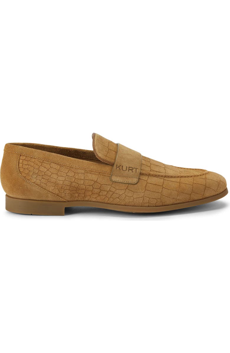 Kurt Geiger London Aldgate Flex Reptile Embossed Loafer, Main, color, Light/ Pastel Brown