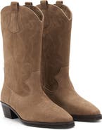 MANGO TEEN Western Leather Boot