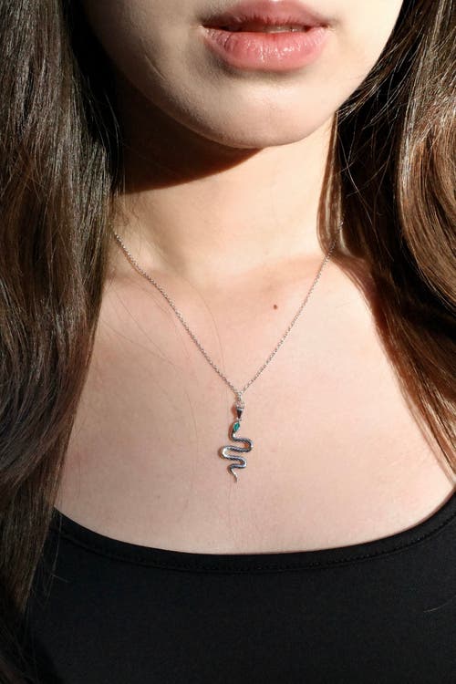 Seree Year Of The Snake I Limited Edition Pendant Necklace In Silver