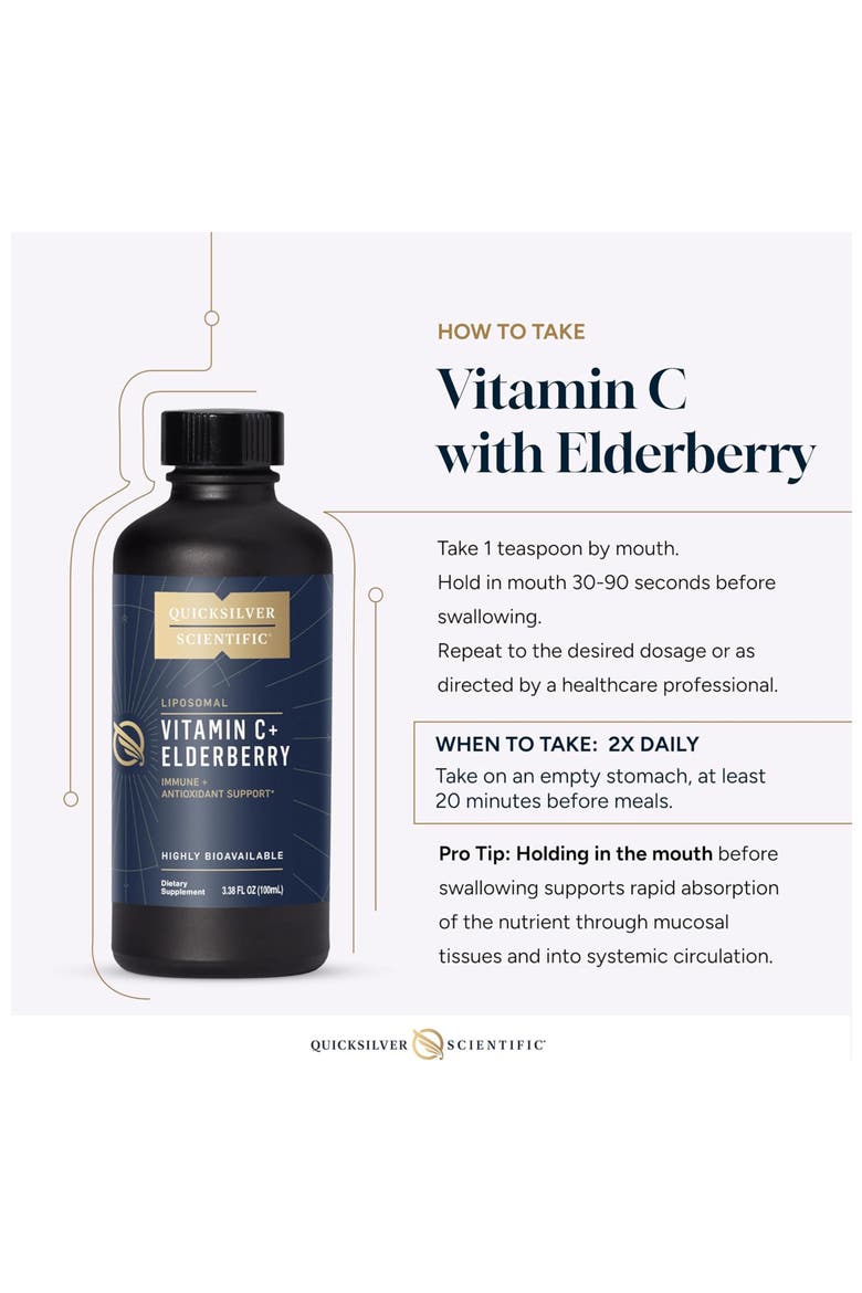 Liposomal Vitamin C and Elderberry Liquid Supplement, Alternate, color, None