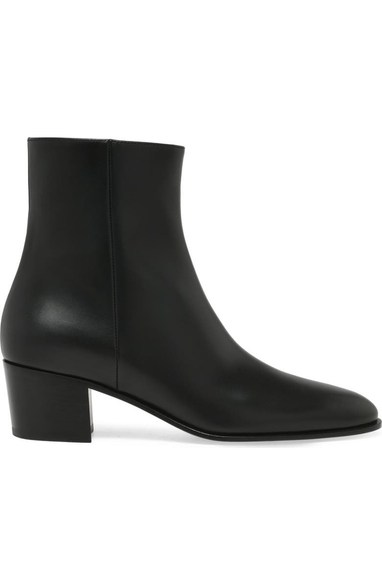 Gianvito Rossi Spencer Booties, Main, color, Black Calf
