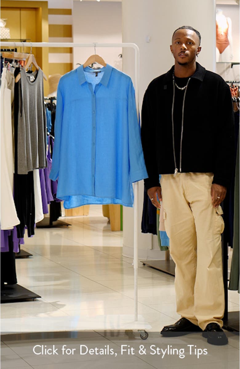 Classic Collar Organic Linen Shirt, sales video thumbnail