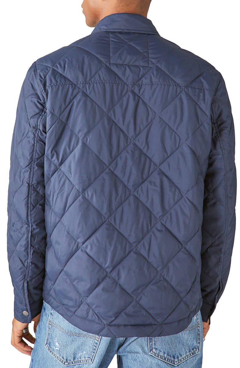 Lucky Brand Quilted Puffer Shirt Jacket, Alternate, color,