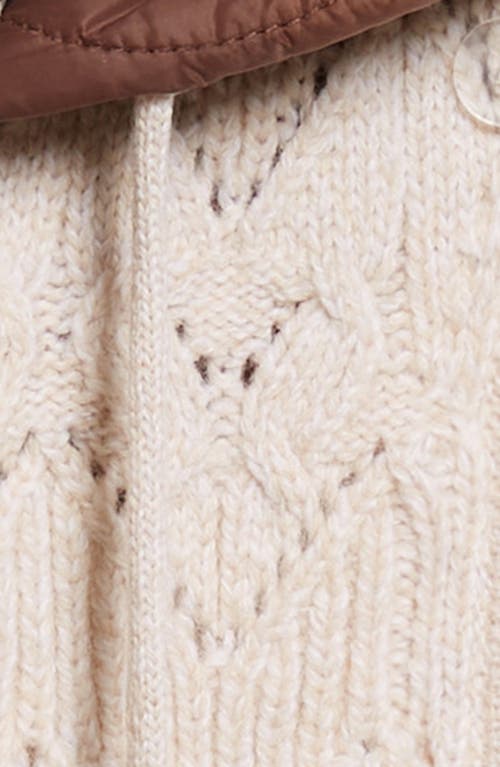 Veronica Beard Orine Wool Blend Hooded Dickey In White