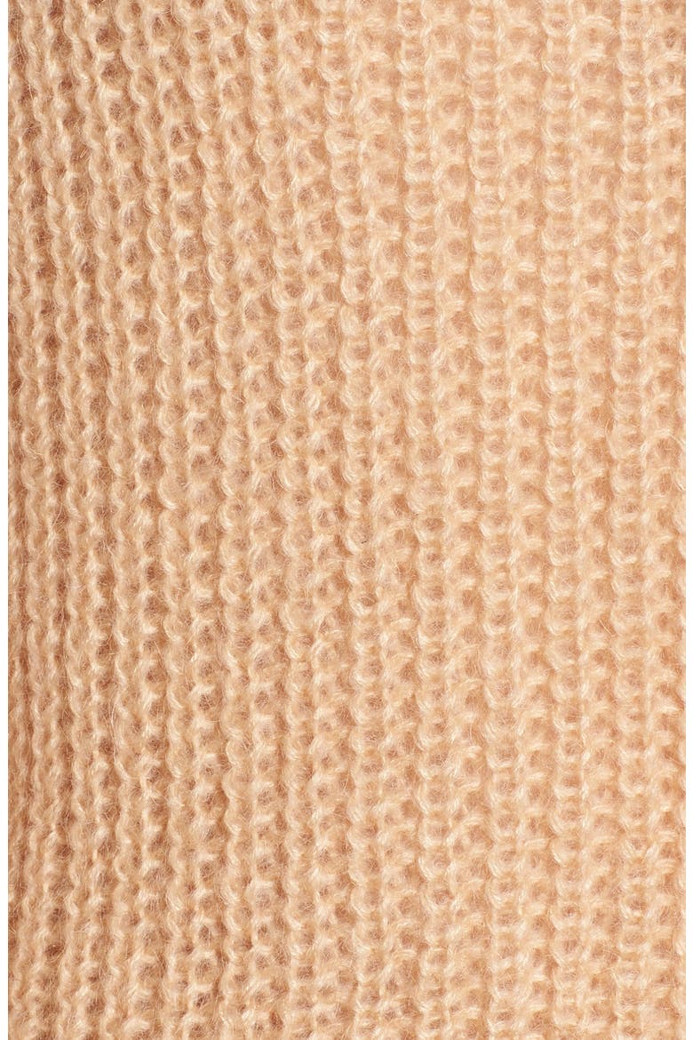 Cross Back Turtleneck Sweater, Alternate, color, TOASTED ALMOND