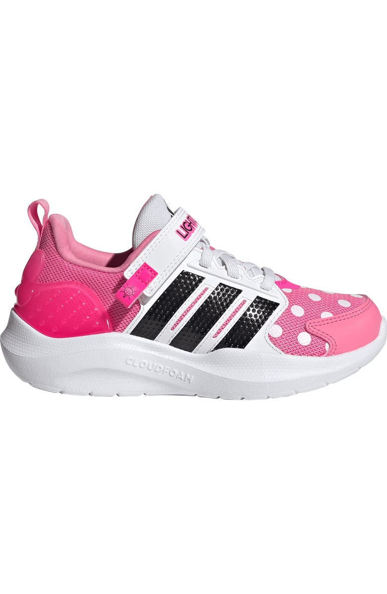 adidas x Disney<sup>®</sup> Kids' Lightorama Minnie Mouse Light-Up Sneaker, Alternate, color, Bliss Pink/ Black/ Lucid Pink
