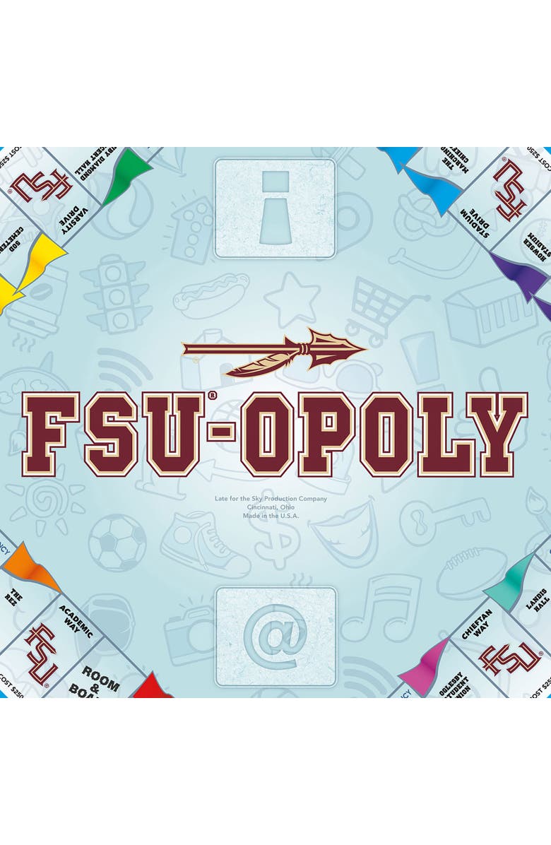 Late for the Sky Florida State University Fsuopoly Monopoly Board Game, Alternate, color, 